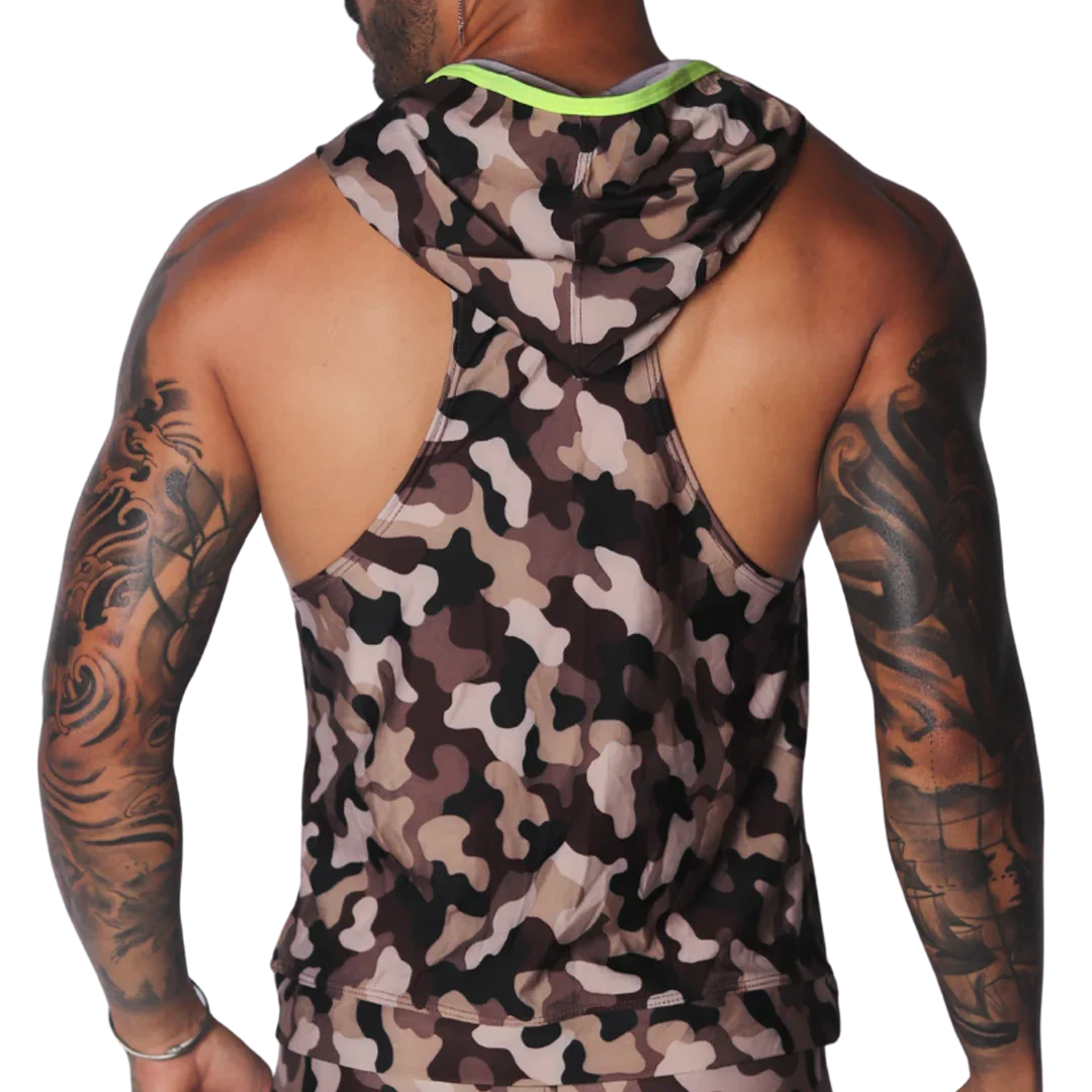 Trend Yellow Hoody Tshirt back view by Gigo Underwear