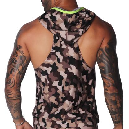 Trend Yellow Hoody Tshirt back view by Gigo Underwear