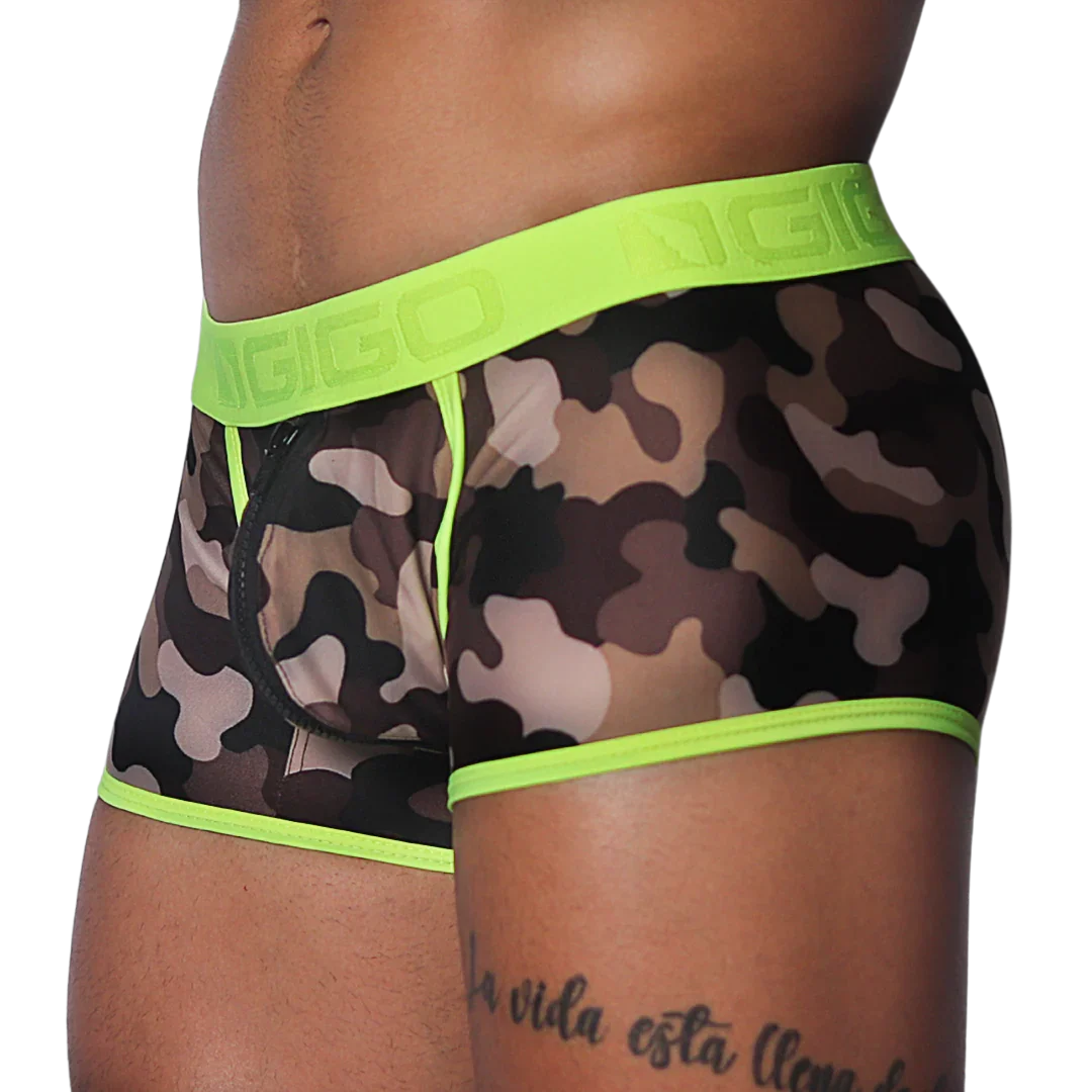 Trend Yellow Trunk front view by Gigo Underwear