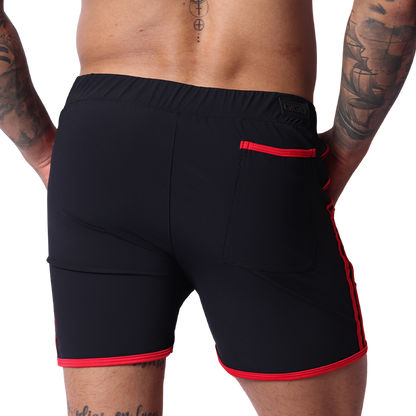 Typer Black Shorts back view by Gigo Underwear