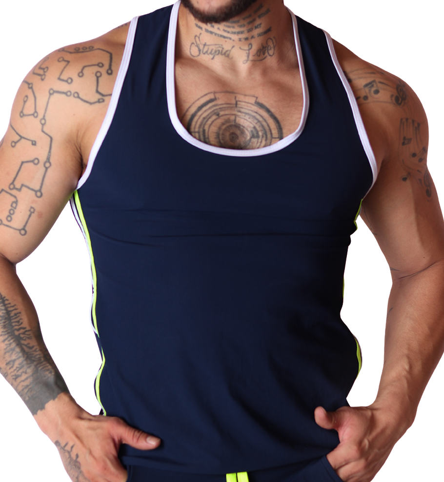Typerhot Blue Tank by Gigo Underwear