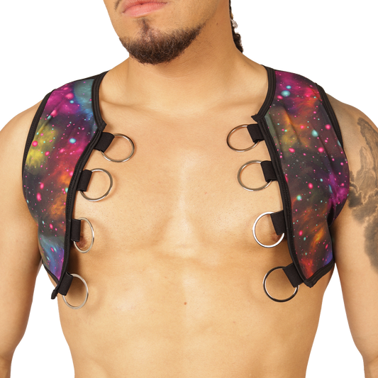 UNIVERSE VEST HARNESS - Men's Fetish Harness with Bold Design