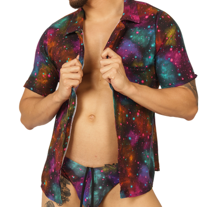 UNIVERSE SHIRT - Bold Men's Brief with Contrasting Waistband