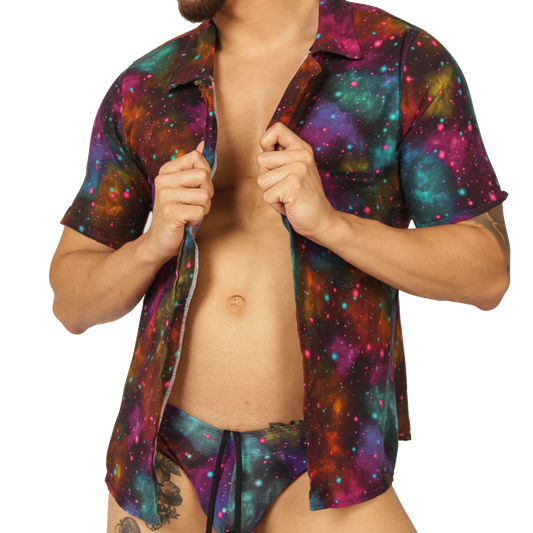 UNIVERSE SHIRT - Bold Men's Brief with Contrasting Waistband