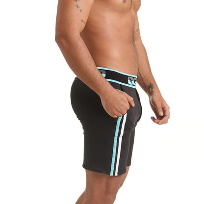 Versatil Blue Short front view by Gigo Underwear