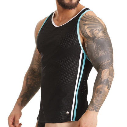 VERSATIL BLUE TANK - Gigo Underwear & MensWear