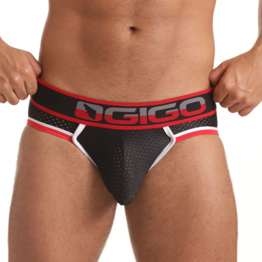 VERSATIL RED BRIEF JOCKSTRAP