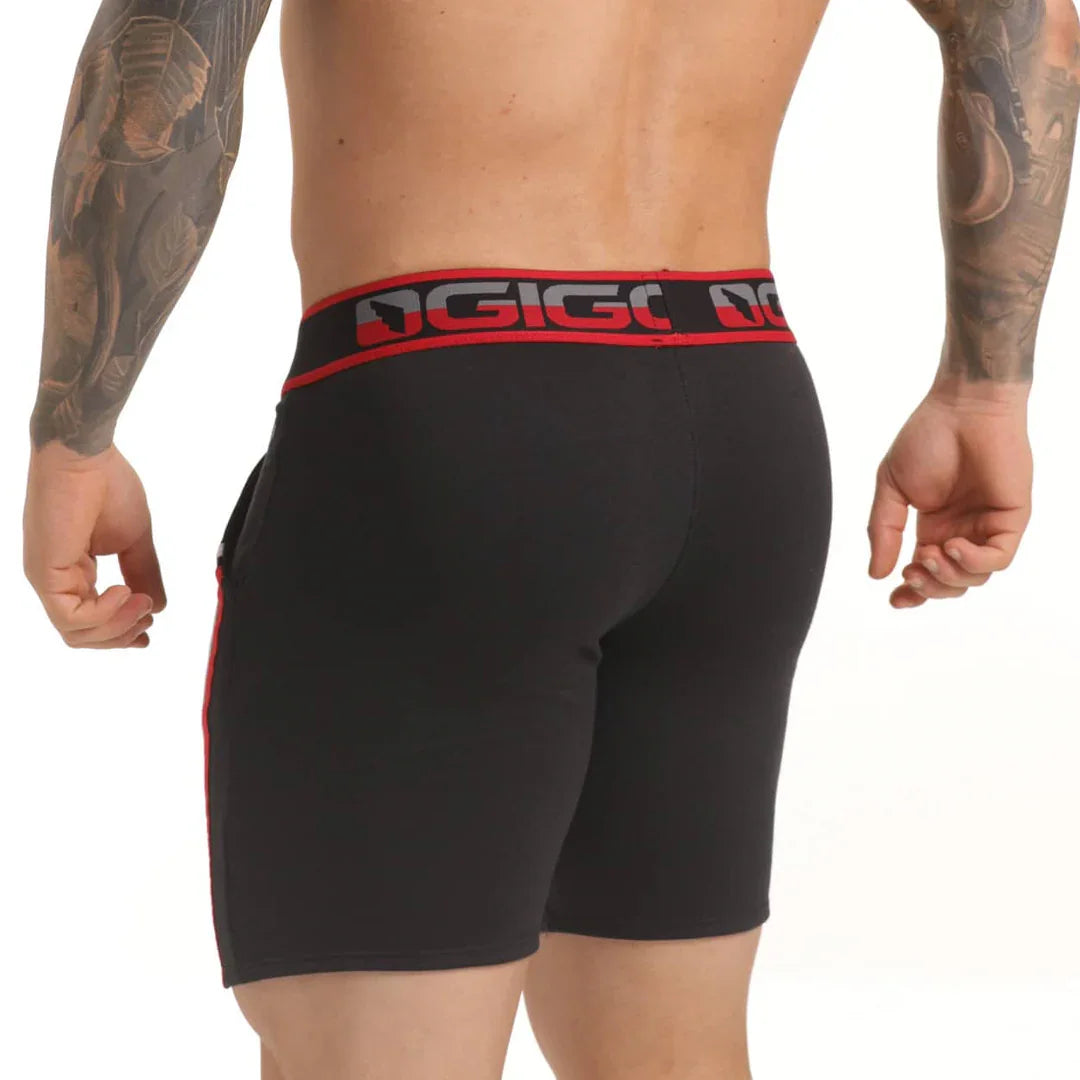 Versatil Red Short back view by Gigo Underwear