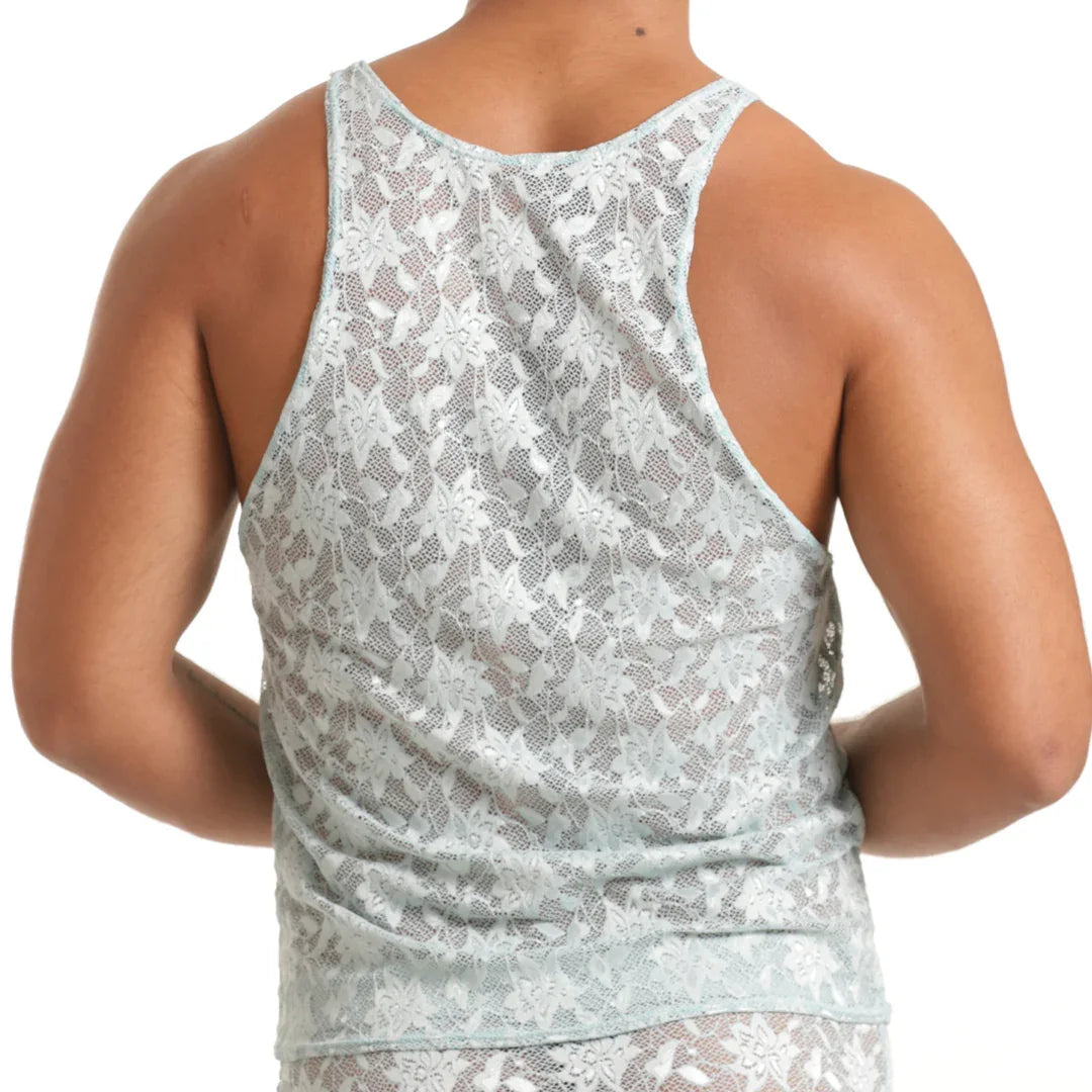 Vibrant Blue Tank front view by Gigo Underwear