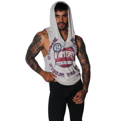 Wings Hoody Tshirt on model by Gigo Underwear