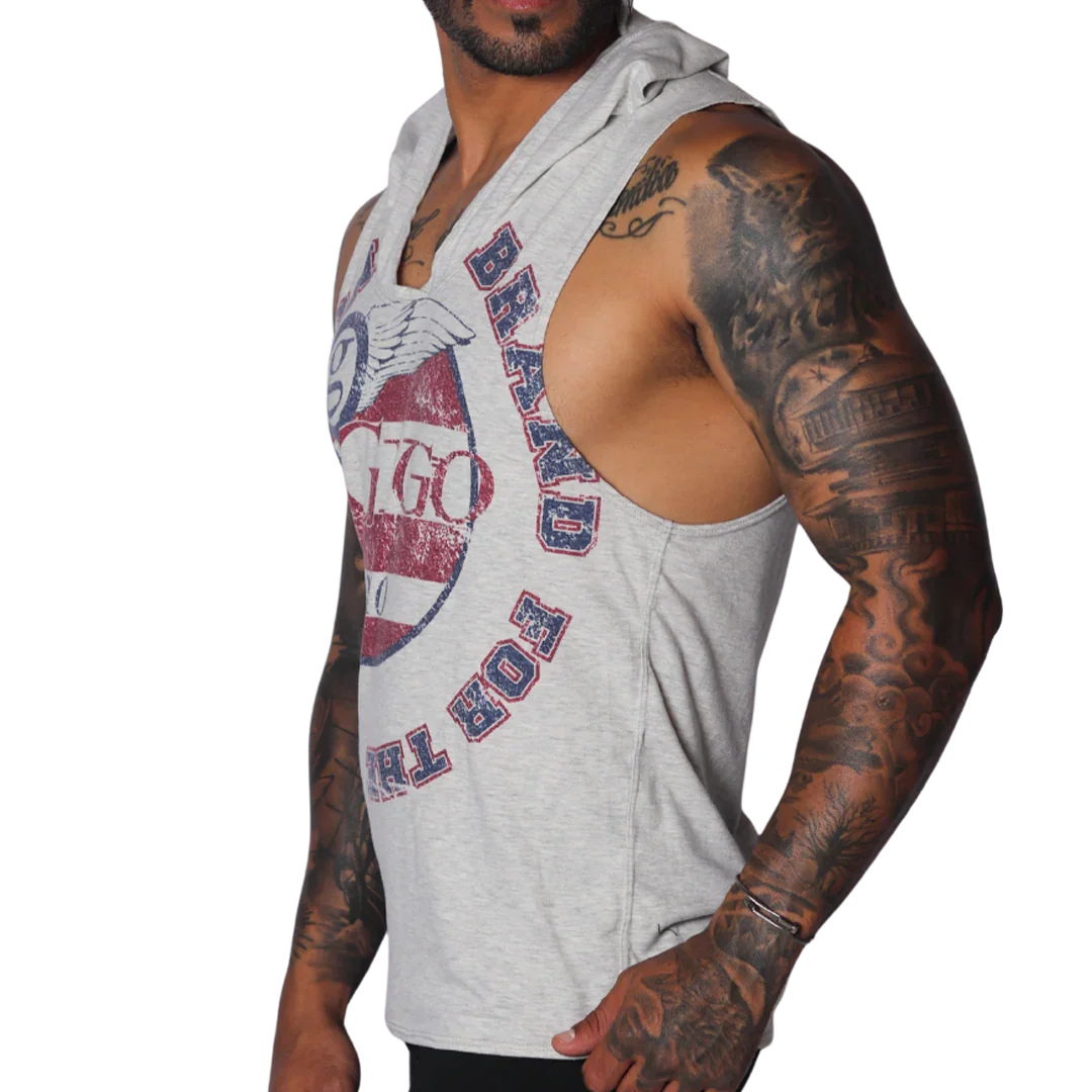Wings Hoody Tshirt front view by Gigo Underwear