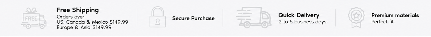 Gigo Underwear shipping benefits with free shipping, secure purchase and quick delivery